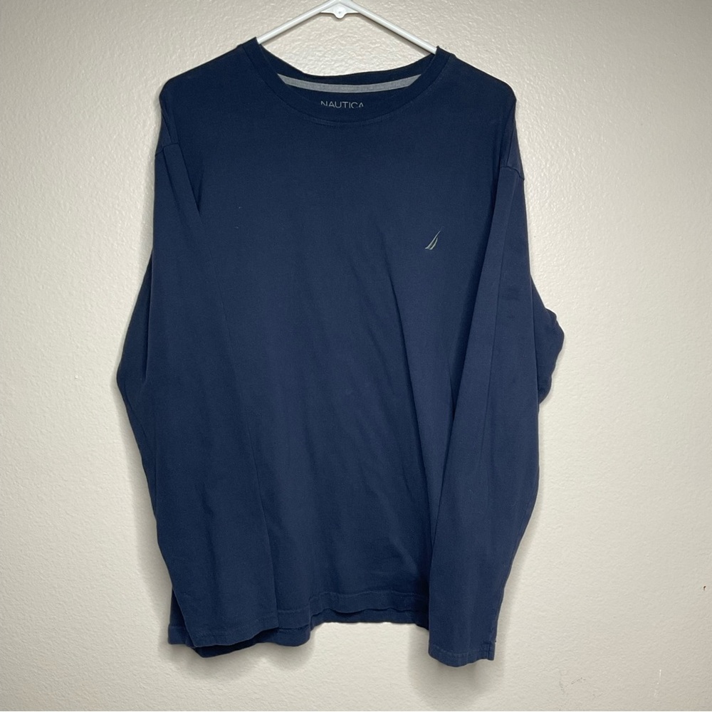 Nautica Blue Sleepwear Shirt, Size XL